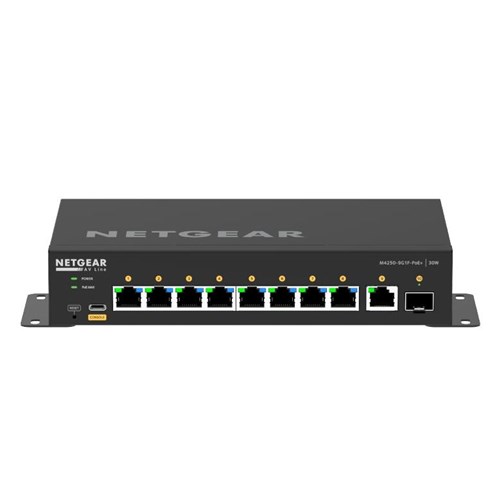 NETGEAR M4250-9G1F-PoE+ Desktop Managed Switch 8x1G PoE+ 110W 1x1G and 1xSFP AV Line